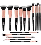 Amazon.com: Z'OREYA Makeup Brush Set 12pcs Pink Synthetic Makeup